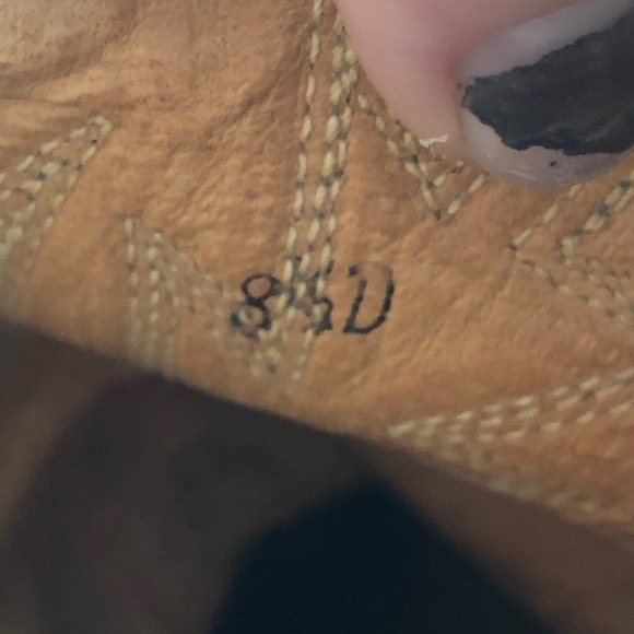 Nocona VINTAGE two tone brown western boots  stitch design size 8 women/6.5 men - Picture 4 of 12